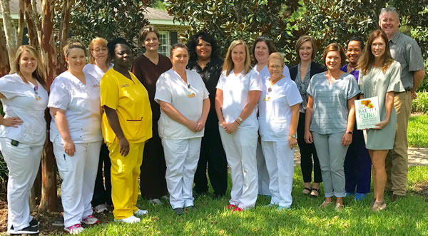 Group photo of the employees of Autumn Leaves Nursing & Rehabilitation Center (after)